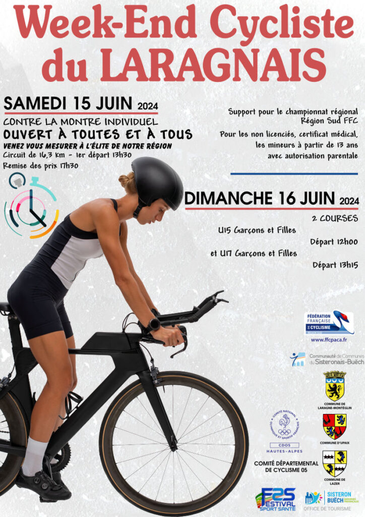 Weekend CYCLISTE du Laragnais 15 et 16 juin 2024 Festival Sport